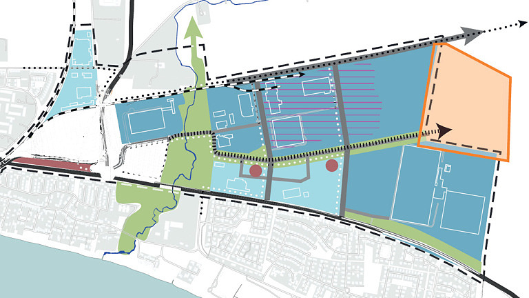 Strukturplan över BCT-området inklusive Kriminalvården